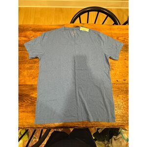 J.Crew Broken-In V-Neck T-Shirt Blue Large (New)